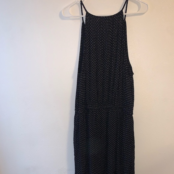 Black & White Print Summer Dress Ties at Waist Pockets A.N.A. Size XL - Picture 1 of 8